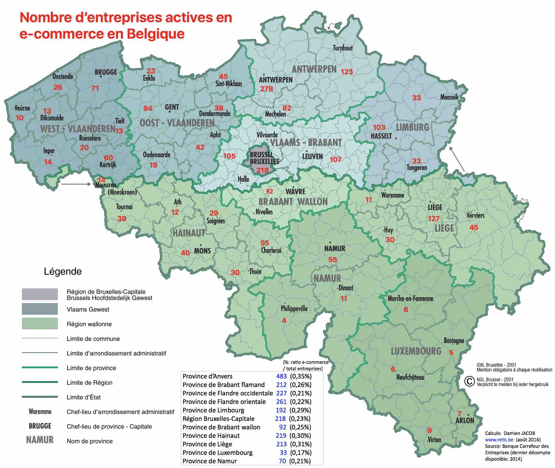 Carte E Commerce Belgique Retis 9 16 Regional It Toute L Information Sur Les Startups Et Les Tics En Region Wallonie Bruxelles