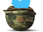 oiseau Twitter sur casque militaire